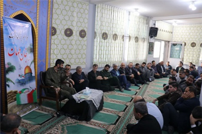 مراسم بزرگداشت شهدای خان طومان با سخنرانی مسئول بازرسی لشگر ۲۵ كربلا مازندران